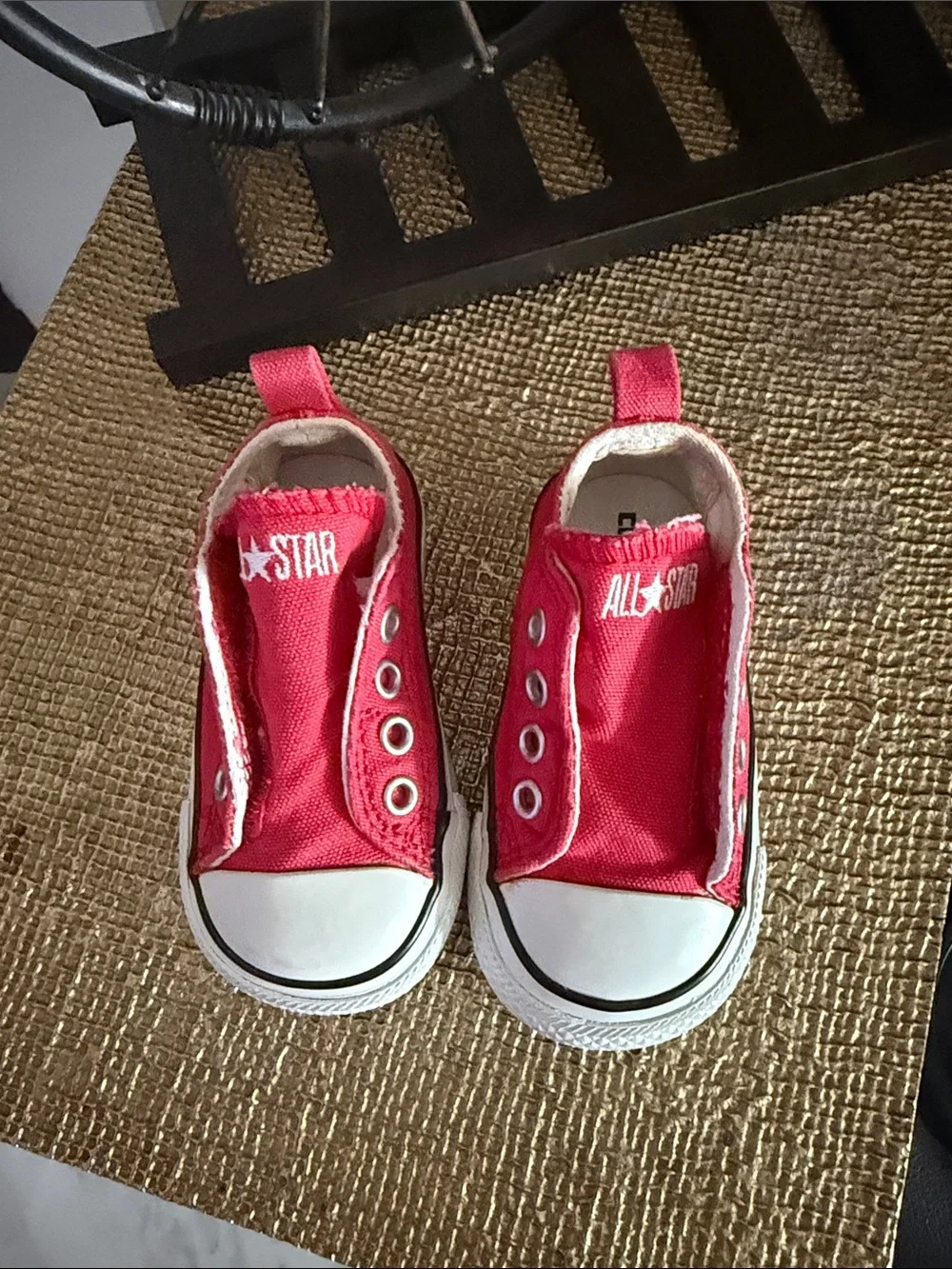 Converse babys Red Slip-On All Star Sneakers